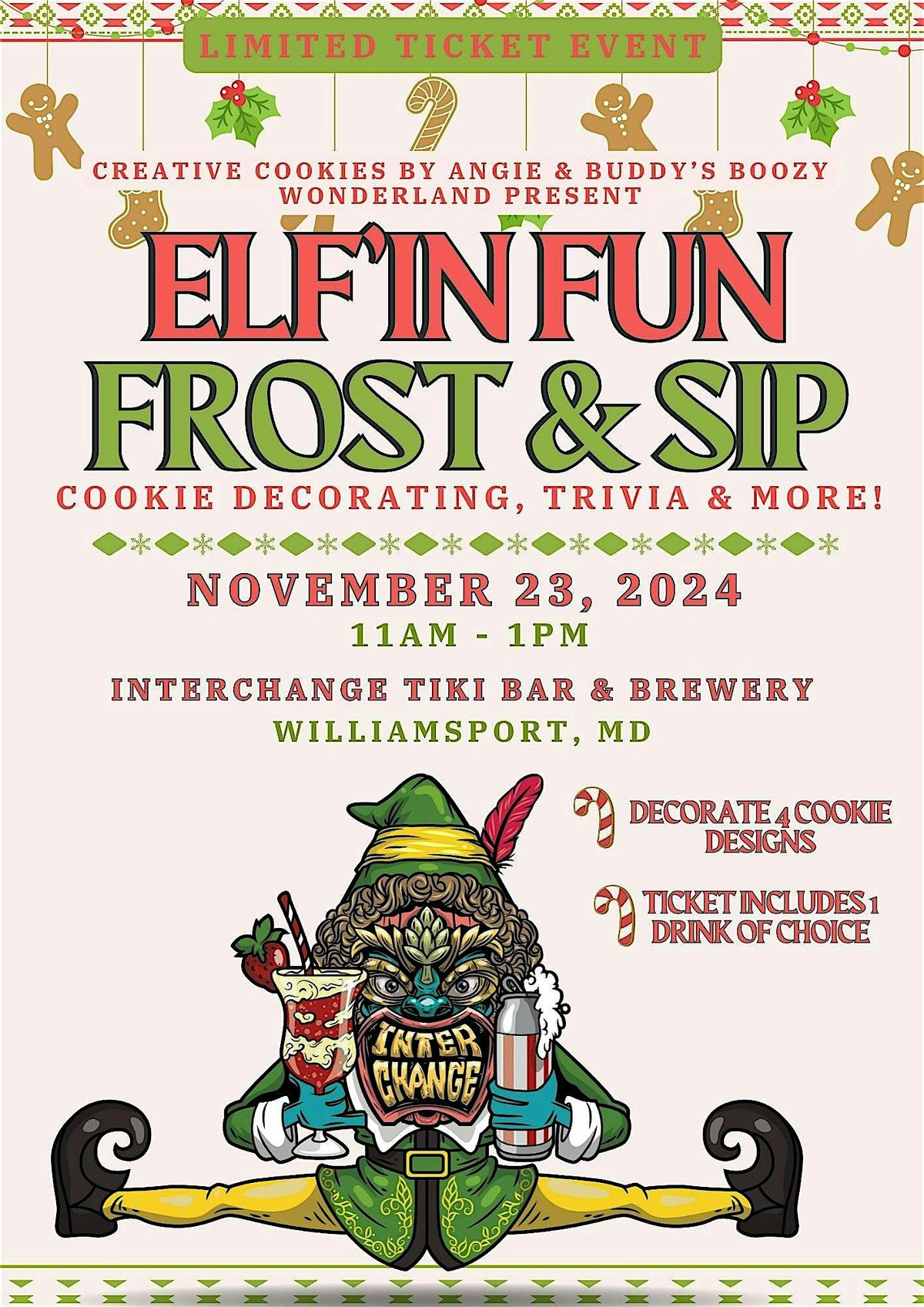 Elf'in Fun- Frost & Sip