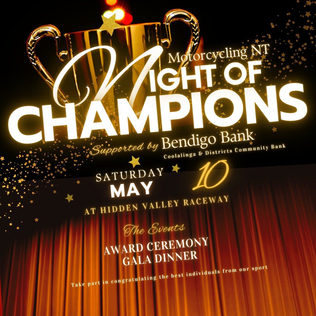 Motorcycling NT Night of Champions supported by Bendigo Bank