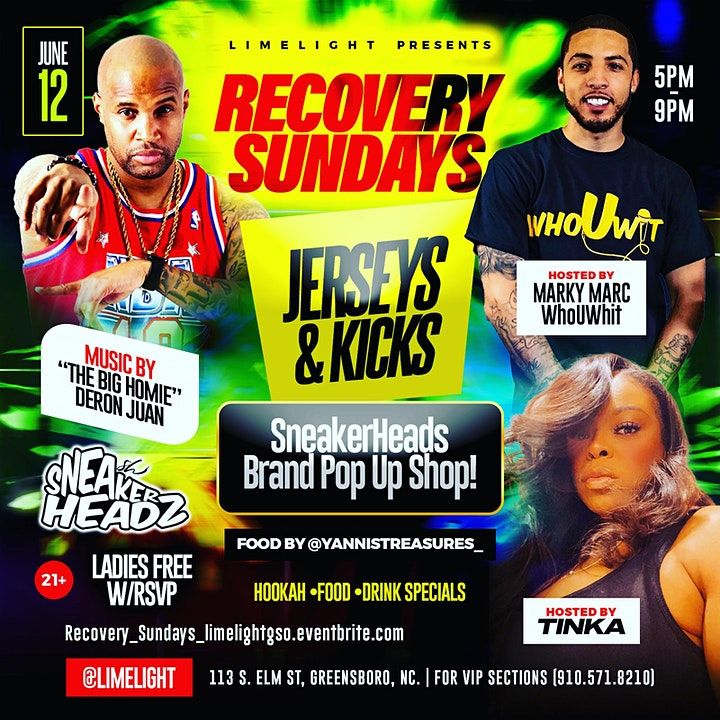 Sunday Funday Recovery Sunday’s Limelight, Limelight, Greensboro, 24