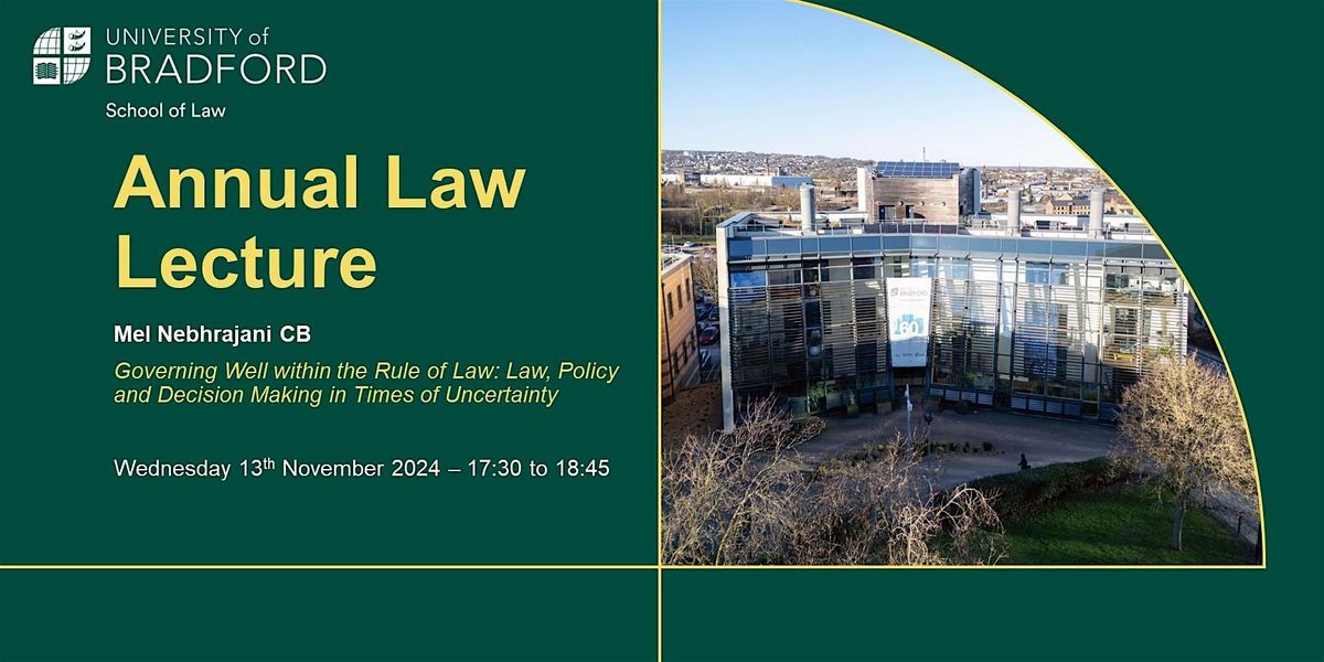 Annual Law Lecture with Mel Nebhrajani CB