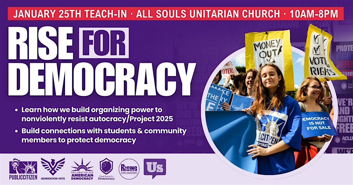 Rise for Democracy: January 25th Teach-In