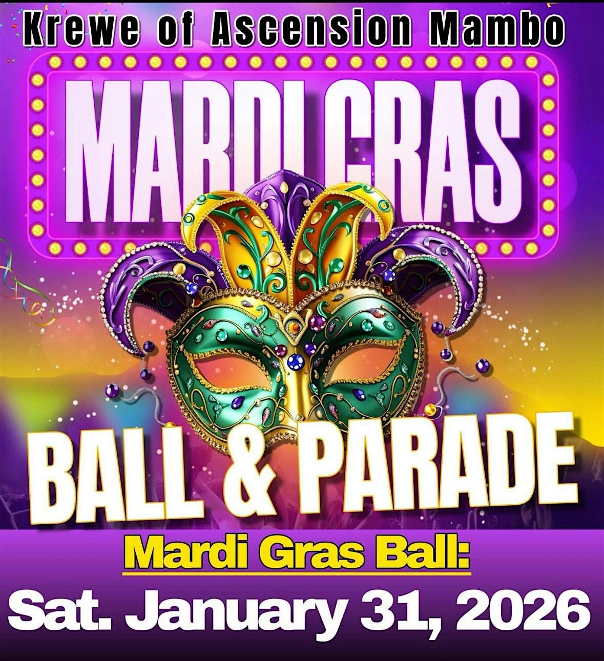 Krewe of Ascension Mambo Masquerade Ball