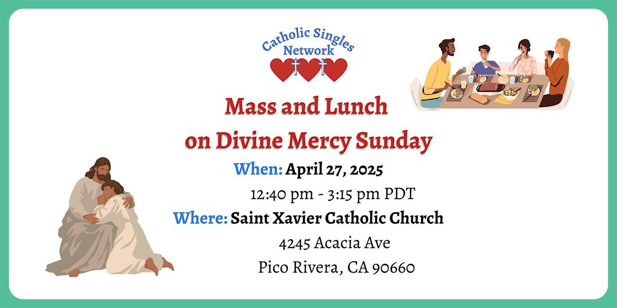 Mass and Lunch at St Xavier Catholic Church on Divine Mercy Sunday & Picnic