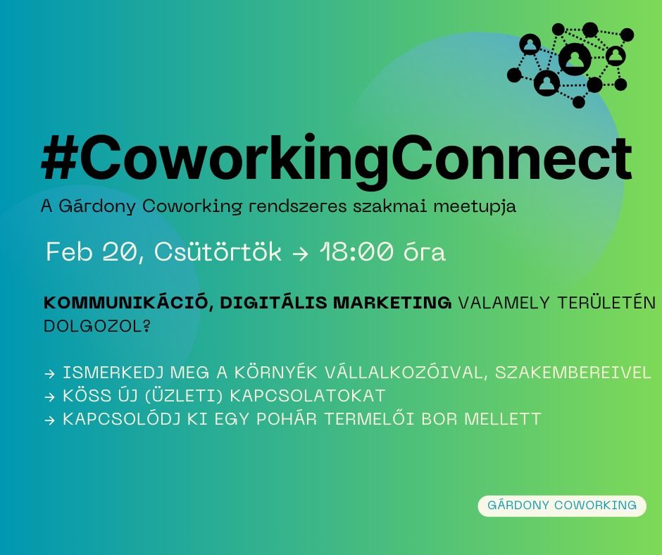 CoworkingConnect: marketing \u00e9s kommunik\u00e1ci\u00f3 meetup