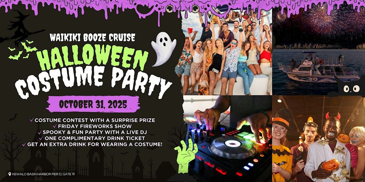 Waikiki Halloween Booze Cruise | Costume Contest, Spooky Party & Live DJ