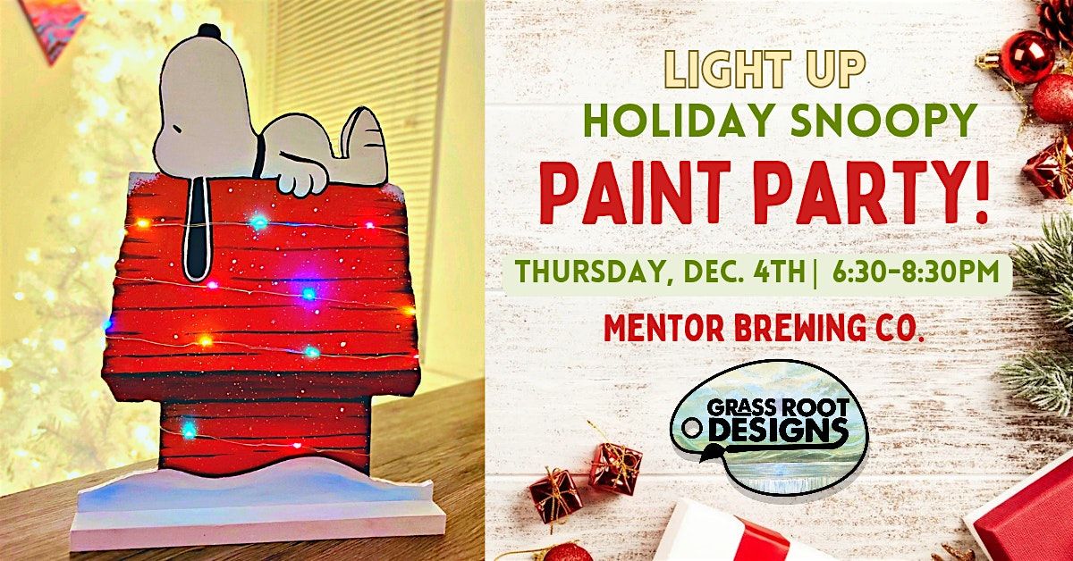 Light Up Holiday Snoopy | Mentor Brewing Co.