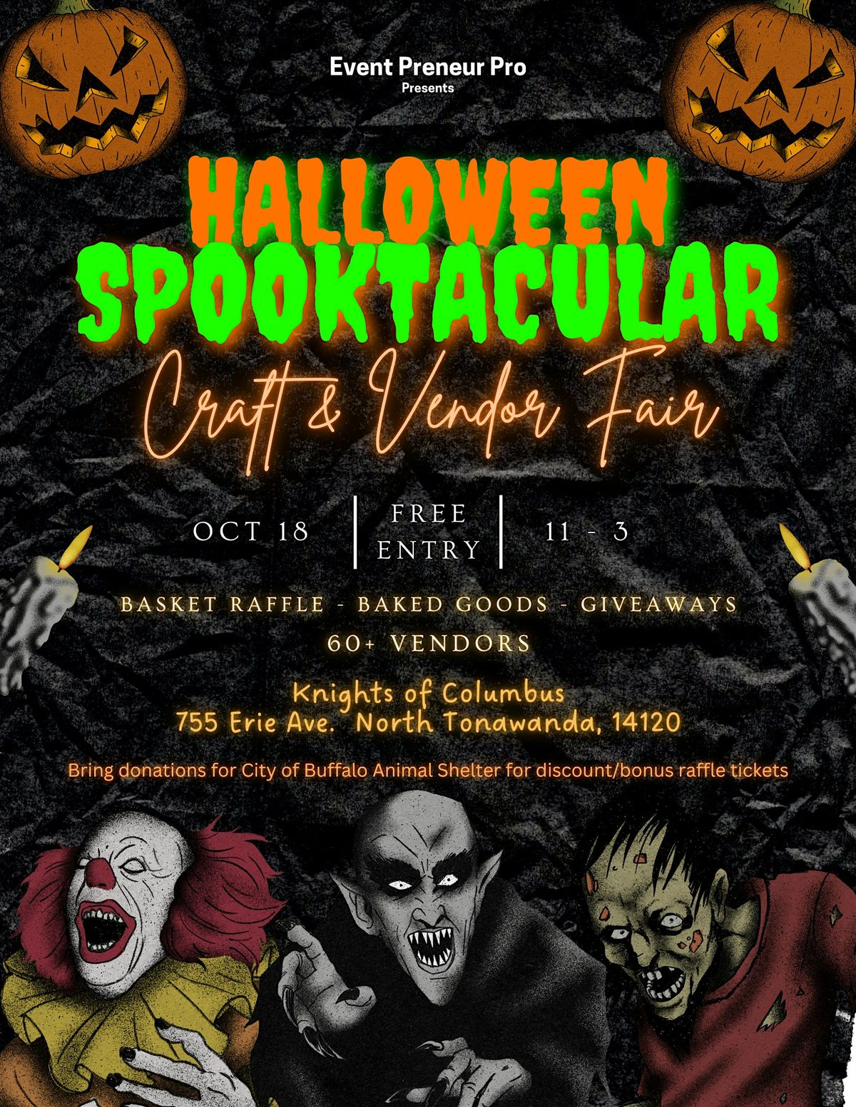 Halloween Spooktacular October Craft & Vendor Fair