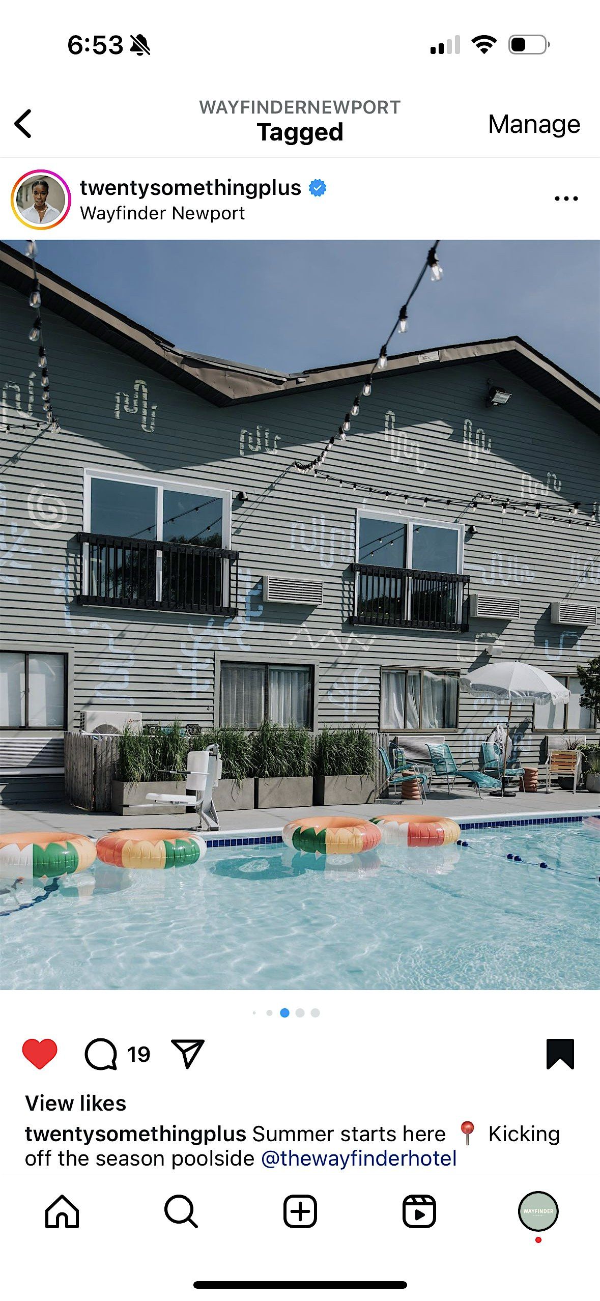 Wayfinder Newport: Yoga by the Pool 9\/6!
