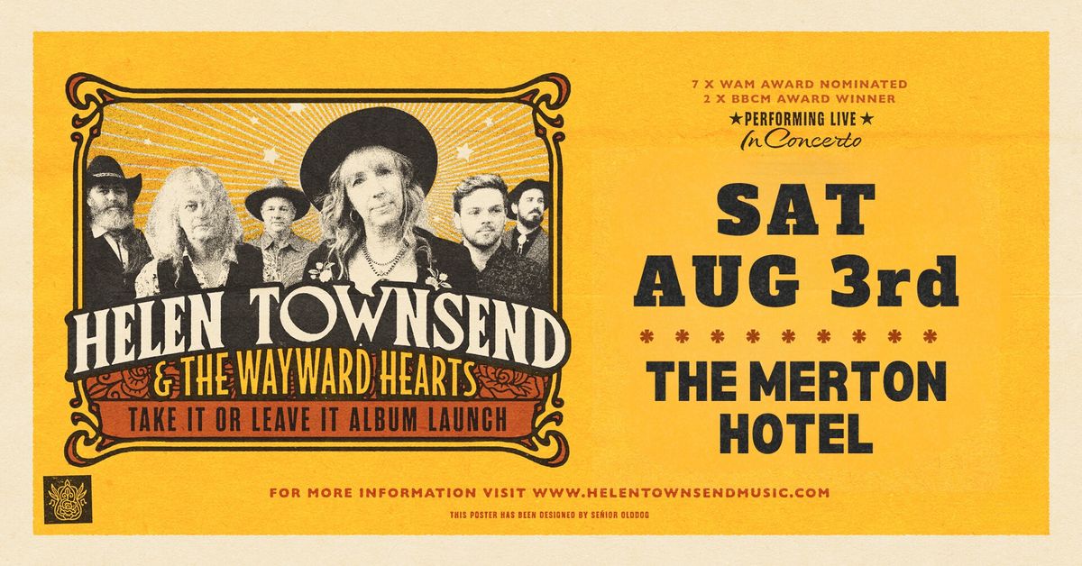 Helen Townsend & The Wayward Hearts at THE MERTON HOTEL \/\/ Album Release Tour