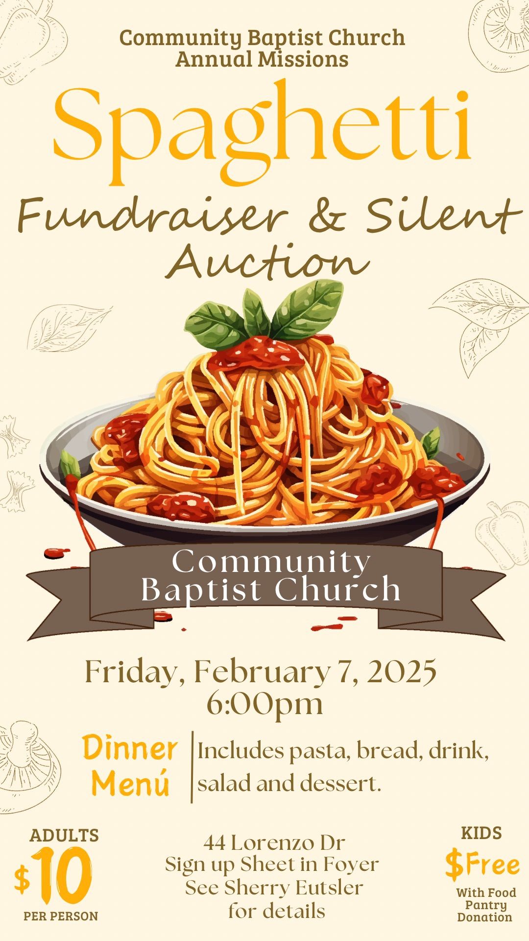 Annual Mission Dinner Fundraiser and Silent Auction