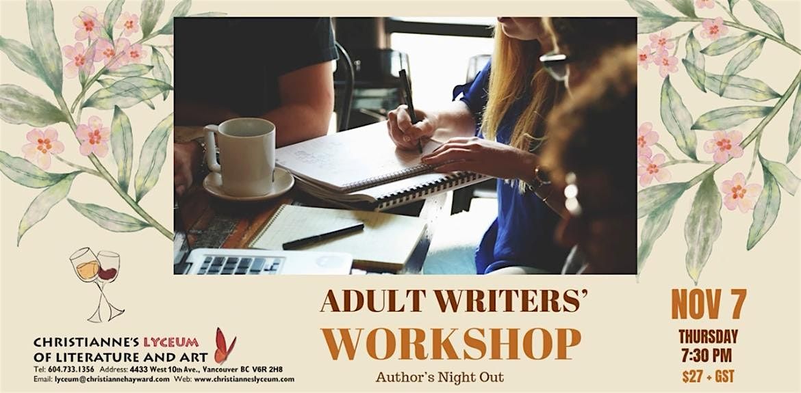 Adult Writers' Workshop - Author's Night Out