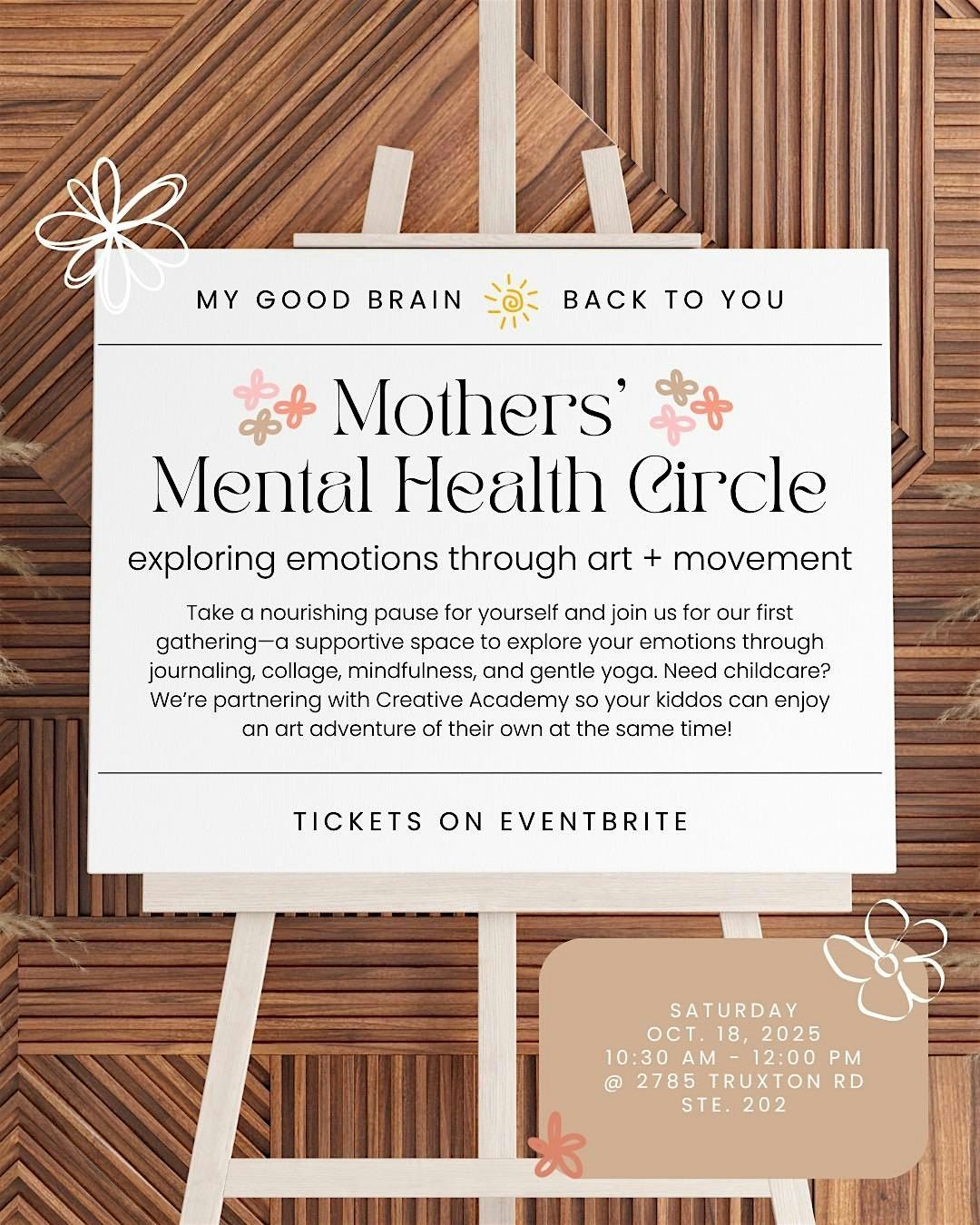 Mothers\u2019 Mental Health Circle: Exploring Art Through Movement