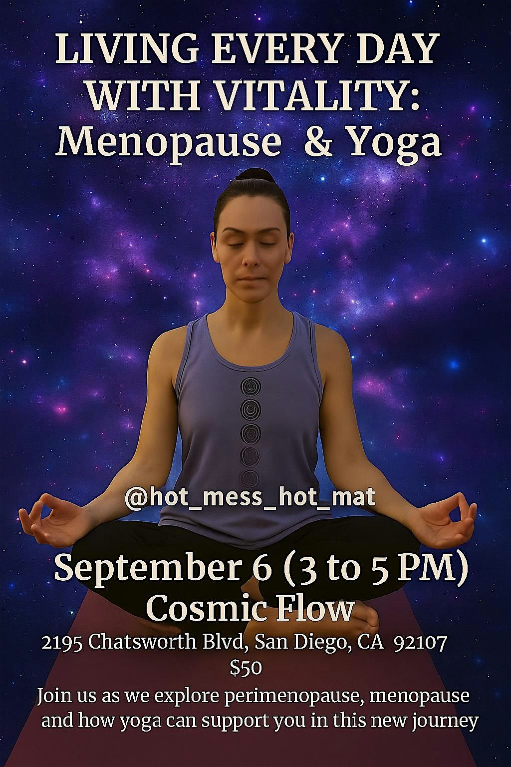 Living every day with Vitality: Menopause & Yoga