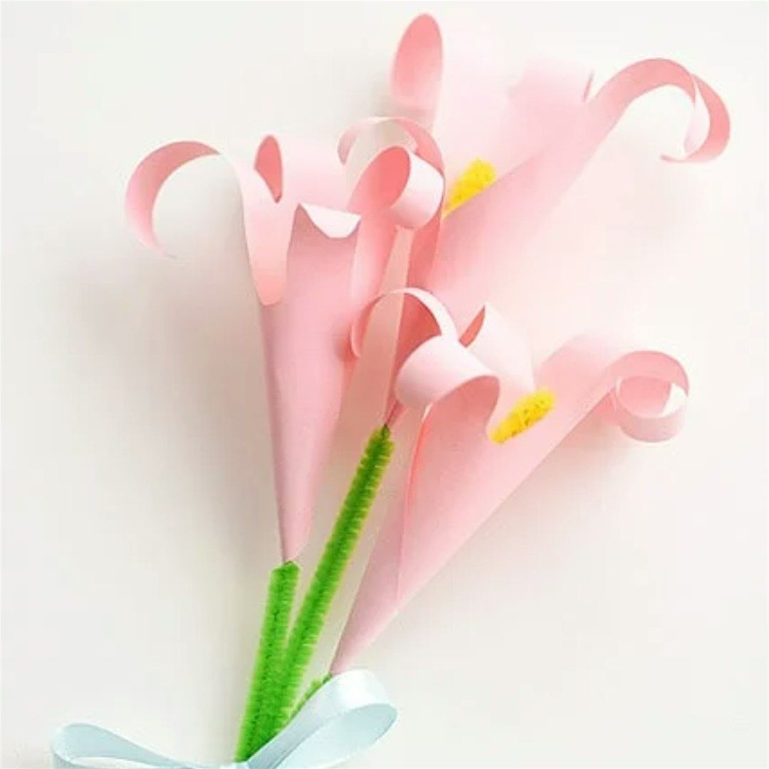 Handprint Paper Lilies
