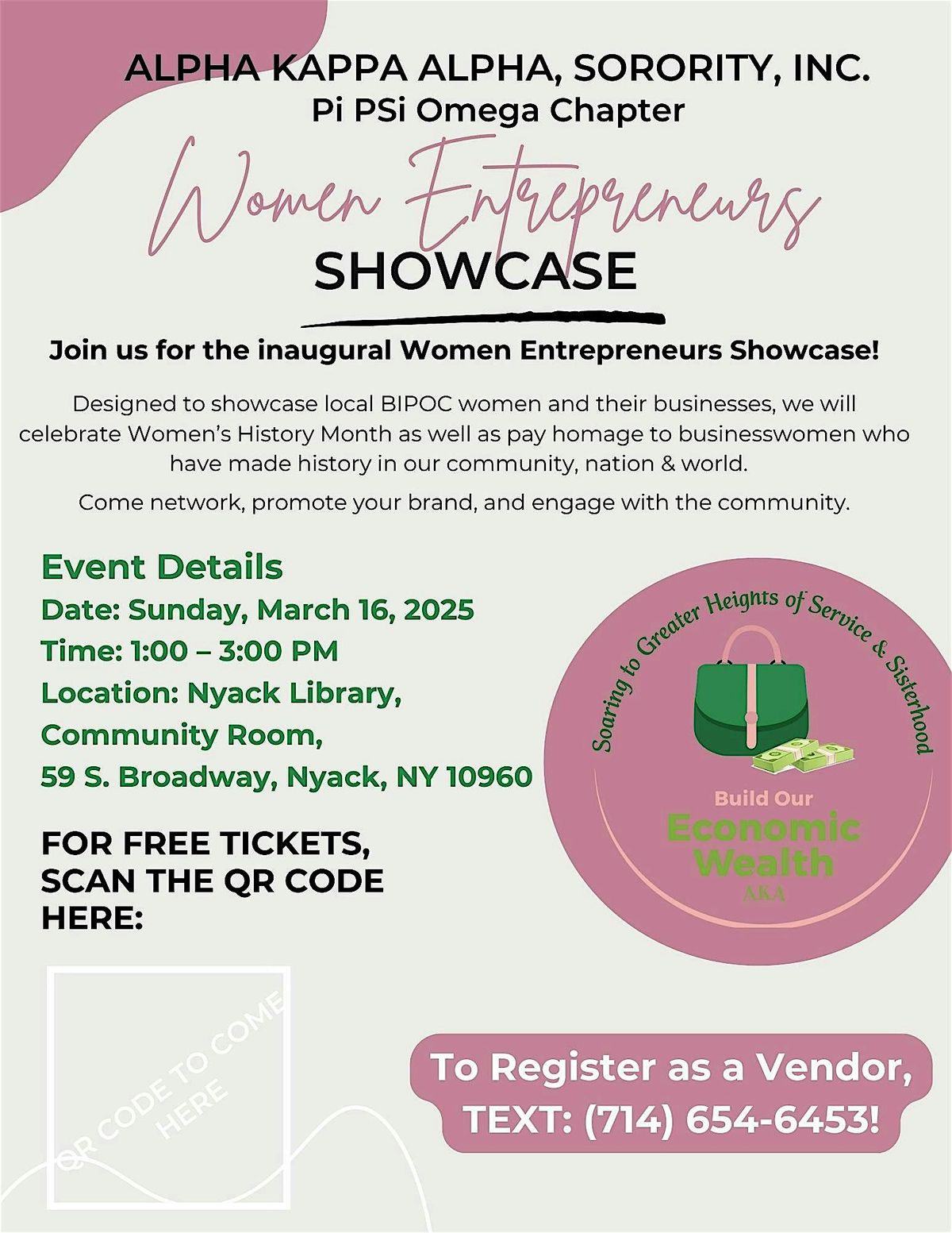 Alpha Kappa Alpha, Sorority, Inc., Women Entrepreneurs Showcase