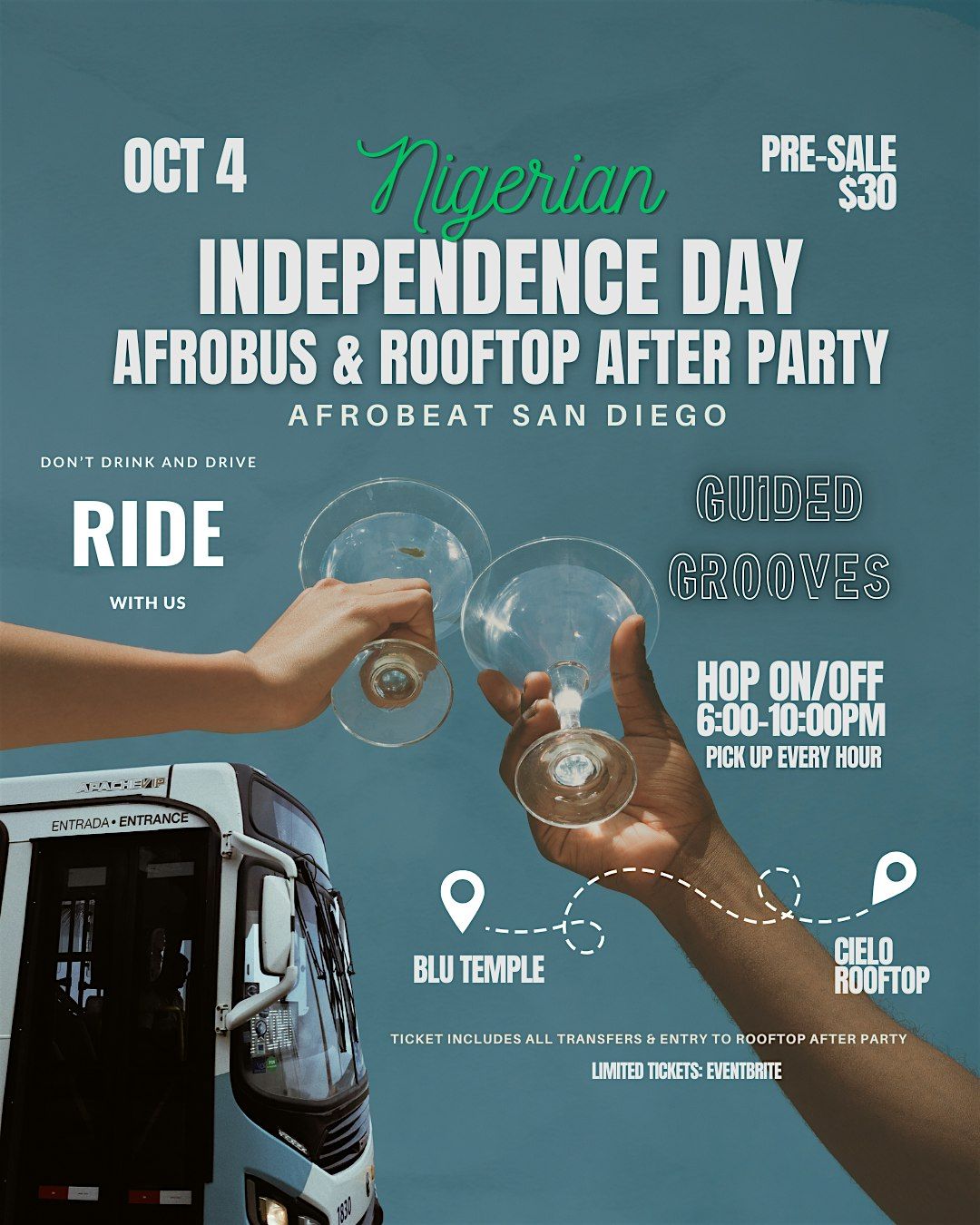 AFROBUS & Rooftop Afro-Party: Guided Grooves