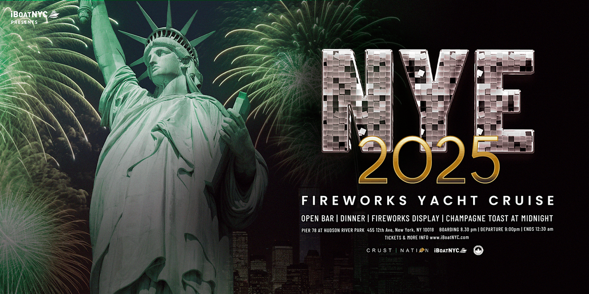 New York New Year's Eve Fireworks Party Cruise 2025 ALL AGES