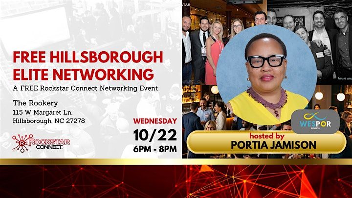 Free Hillsborough Elite Rockstar Connect Networking Event (October, NC)