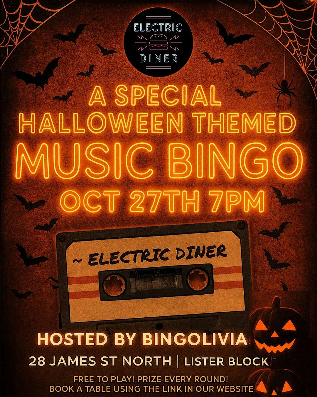 Halloween Themed Music Bingo!