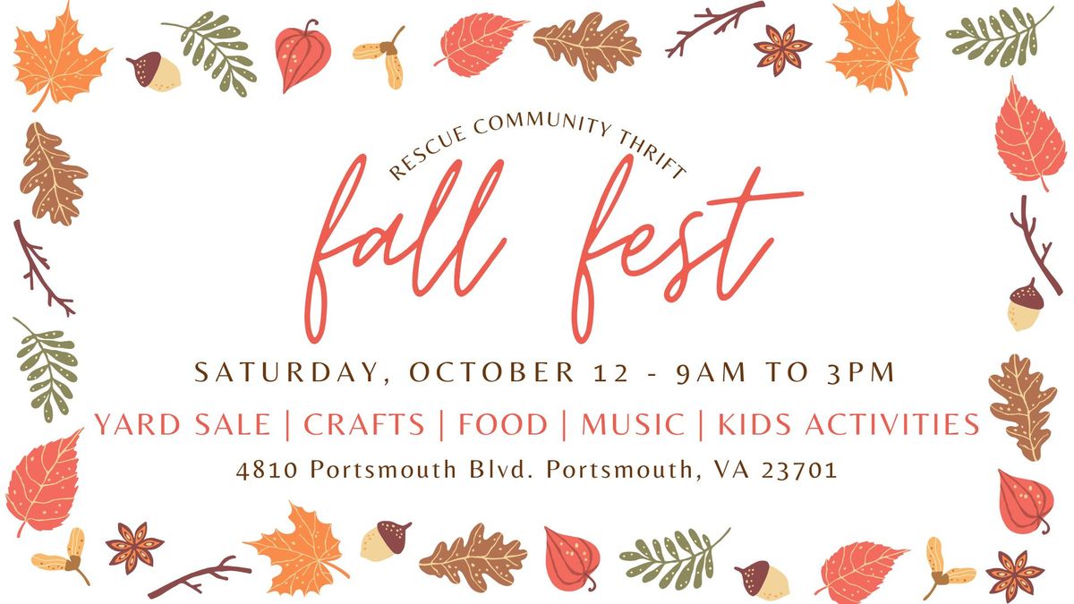 Fall Fest 2024 at Rescue Community Thrift