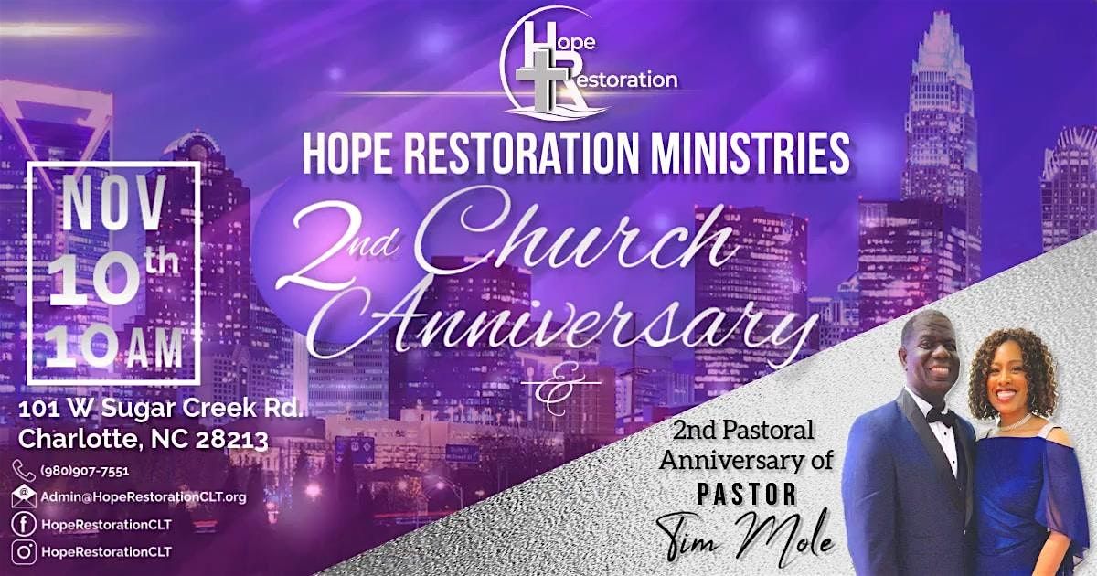 Hope Restoration Ministries 2nd Church Anniversary