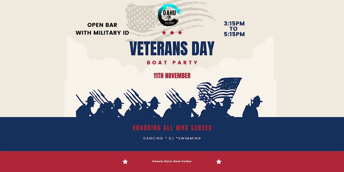 OBC Presents: Veterans Day Boat Party