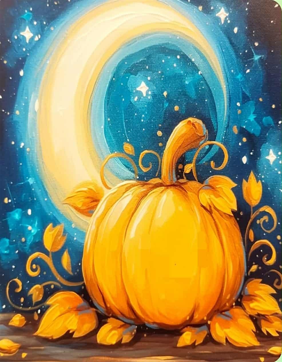 Paint the Fabulous Pumpkin Moon at The Clayton Public House!