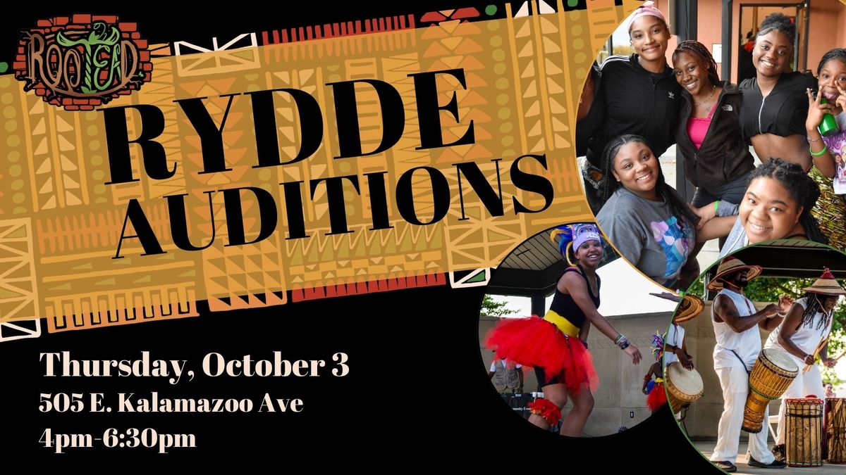 Rootead Youth and Dance & Drum Ensemble (RYDDE) Auditions - Season 7