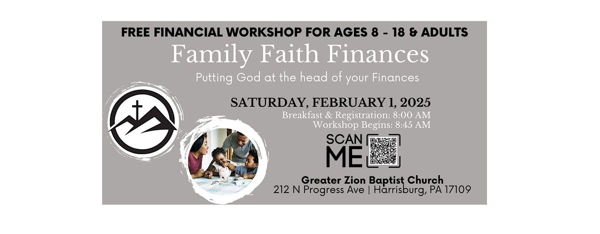 Free Community Financial Workshop for Youth Ages 8-18 & Adults