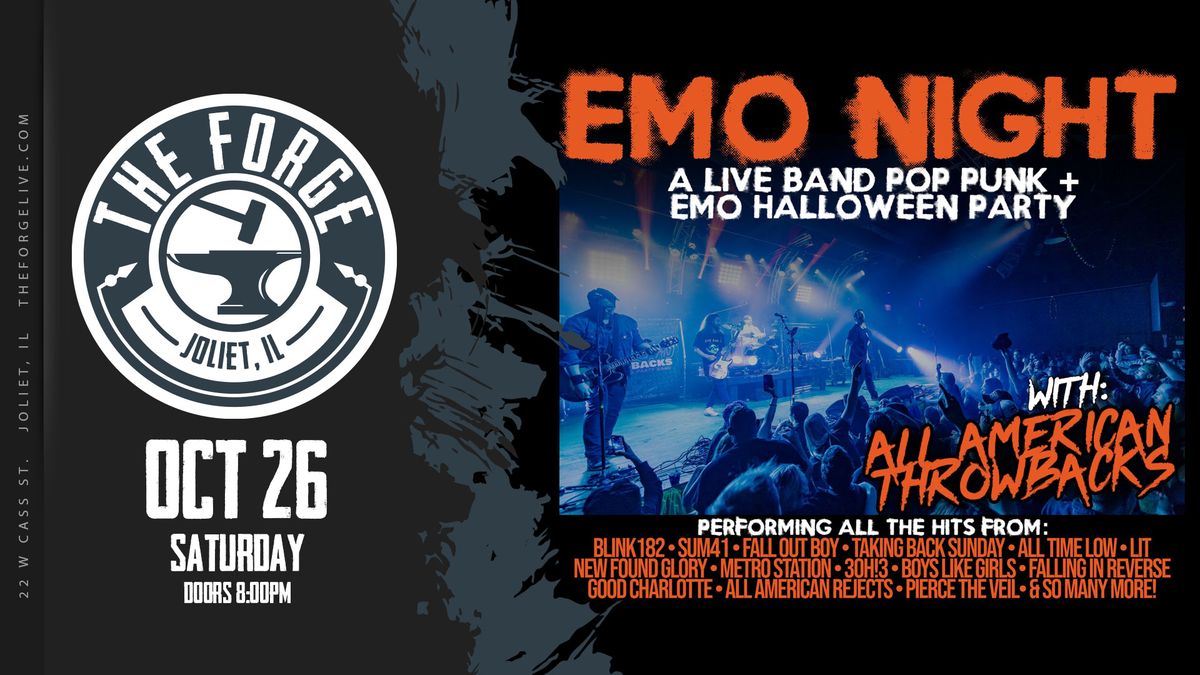 Emo Night Halloween Party w\/ ALL AMERICAN THROWBACKS