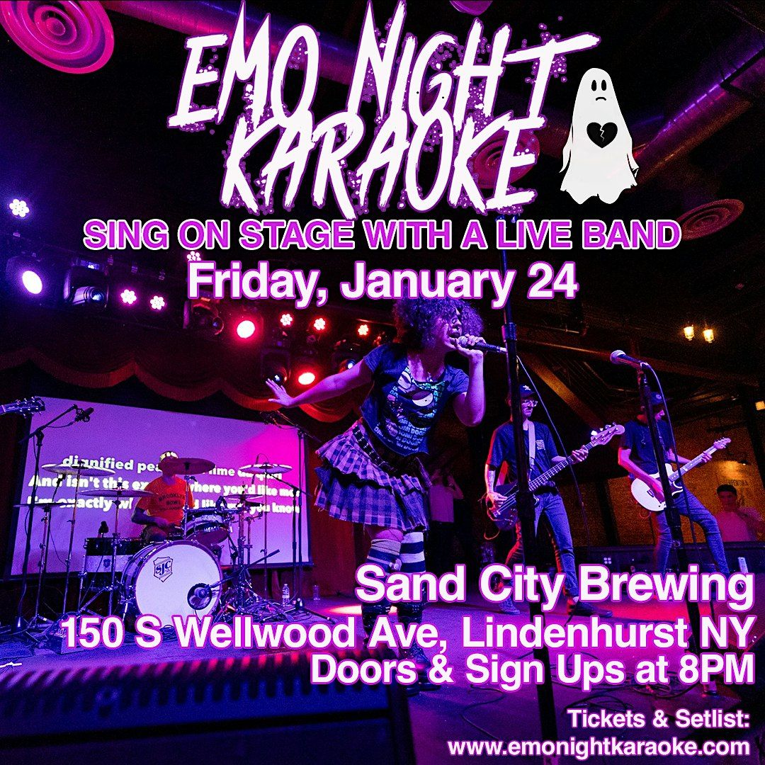 Emo Night Karaoke  1\/24 @ Sand City Brewing