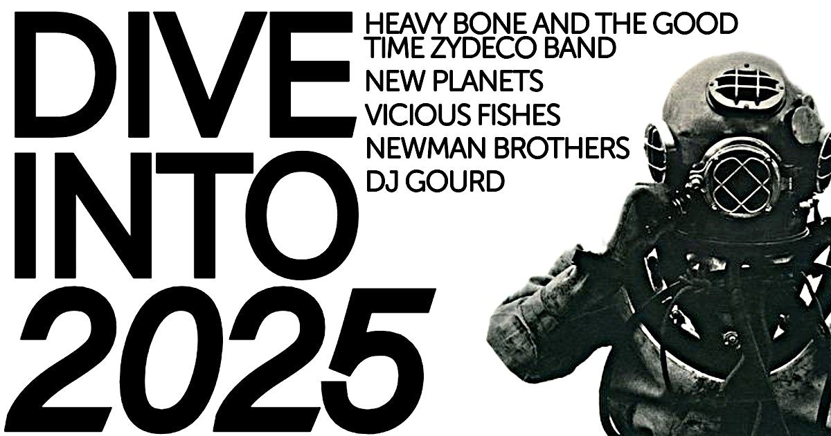 New Years Eve 2024 - Happy Hour w\/ Heavy Bone & The Good Time Zydeco Band