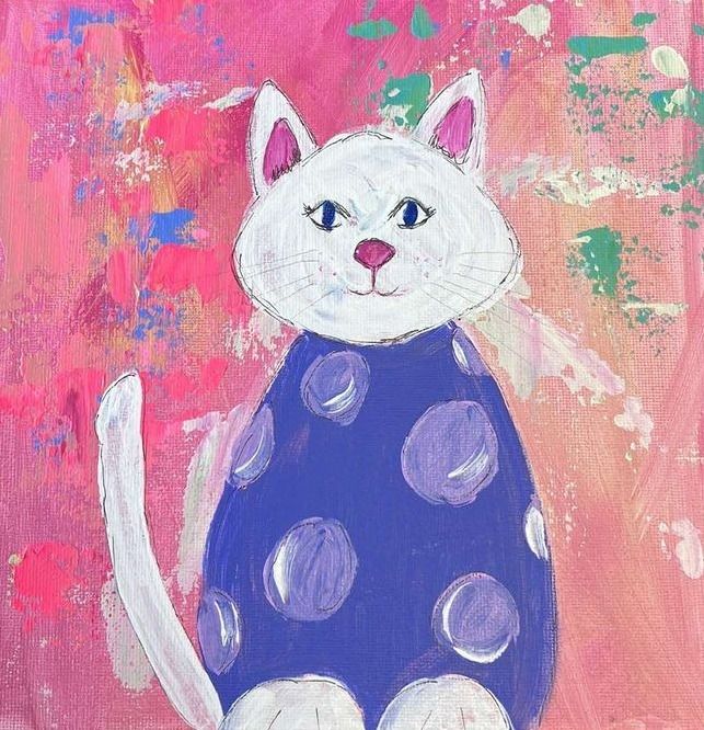 SEPTEMBER Purr, Paint, Sip Art Class with KITTIES (Ages 16-Up Only)