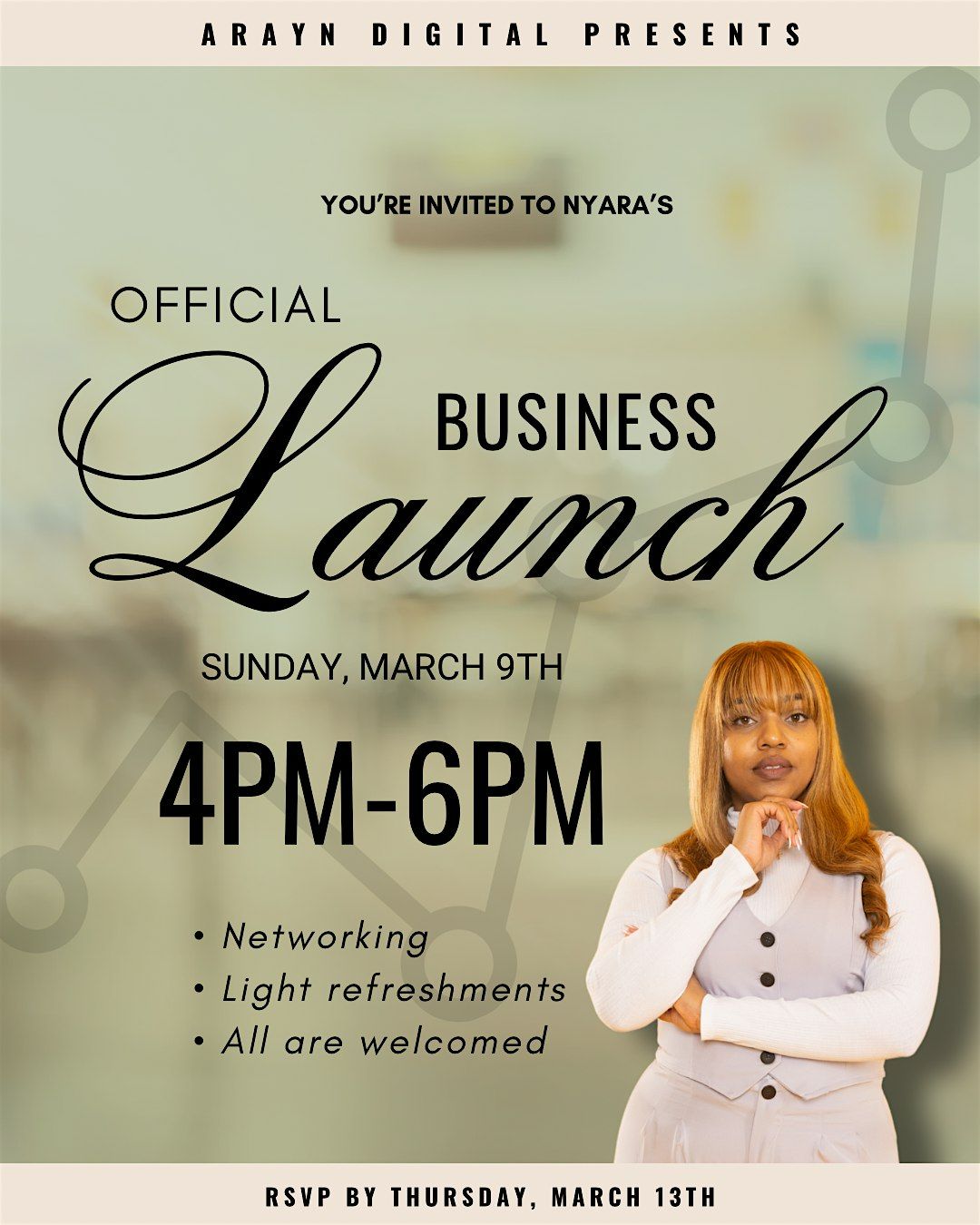 Nyara's Business Launch