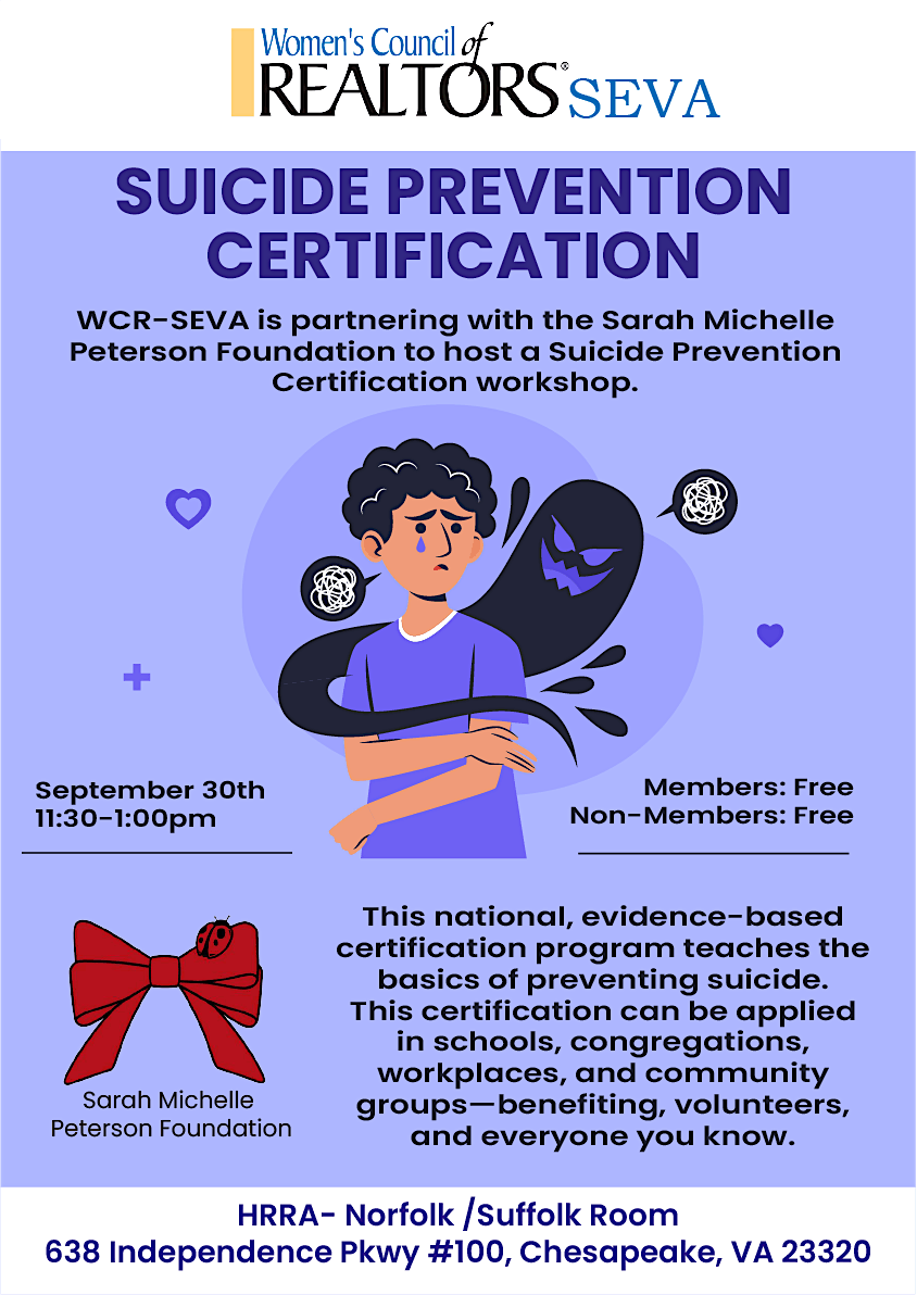 SUICIDE PREVENTION CERTIFICATION