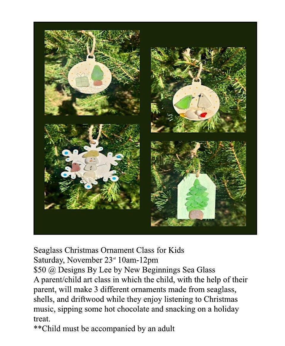 Seaglass Ornament Class for Kids