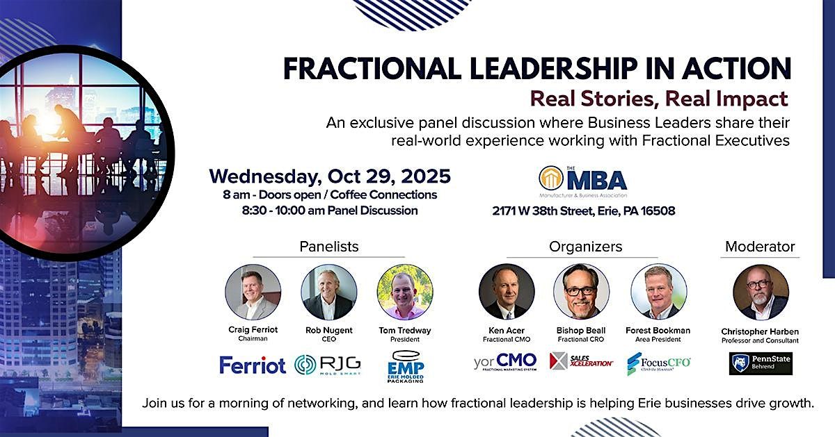 FRACTIONAL LEADERSHIP IN ACTION Erie, PA  - Real Stories, Real Impact
