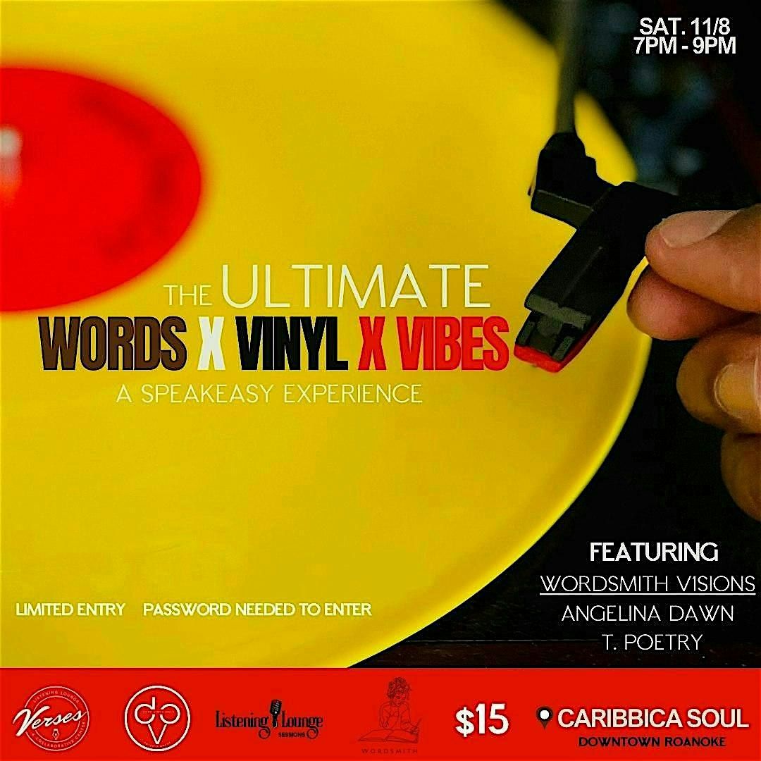 The ULTIMATE Words x Vinyl x Vibes Speakeasy Pop Up