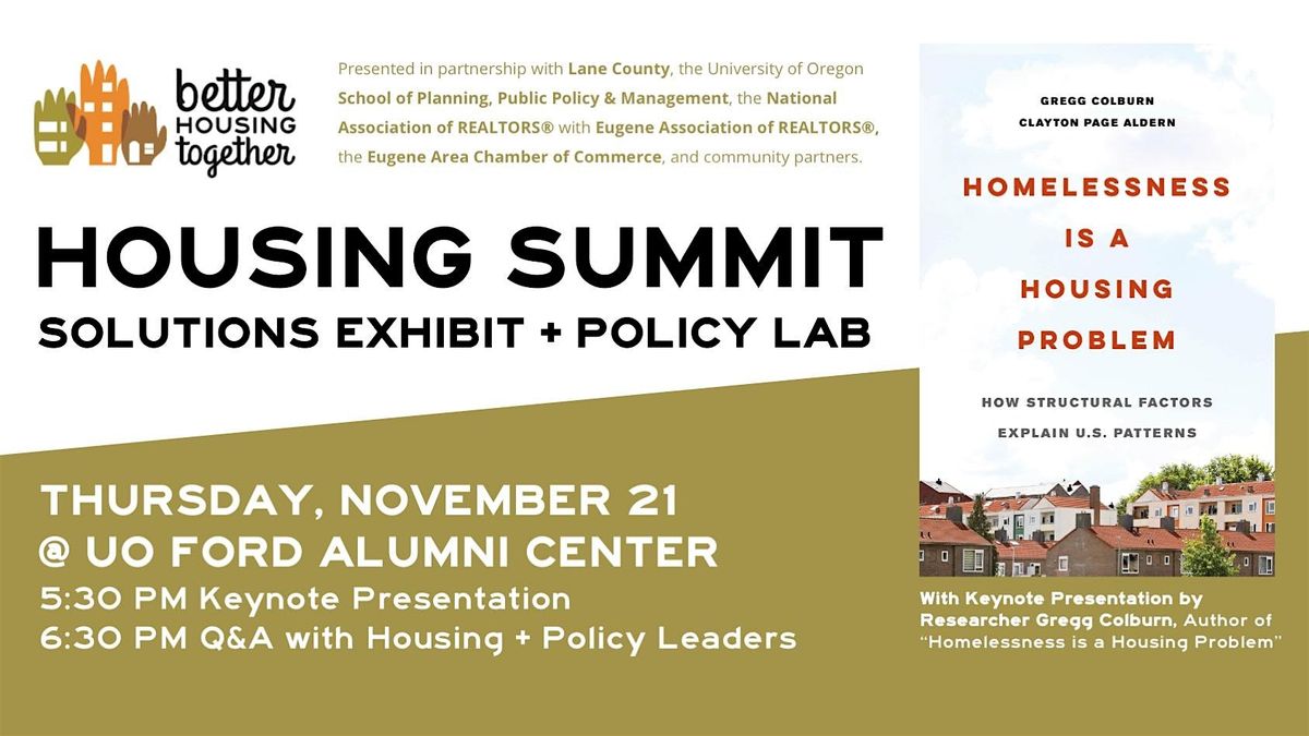 2024 Housing Summit: Solutions Exhibit + Policy Lab