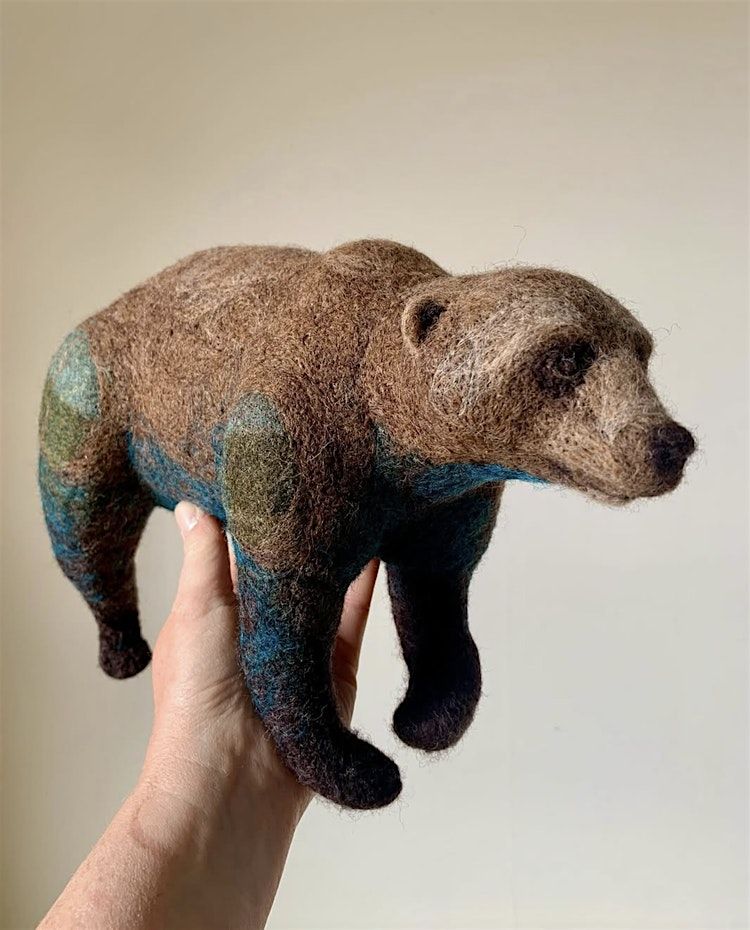 Needle Felted Bear Sculptures workshop