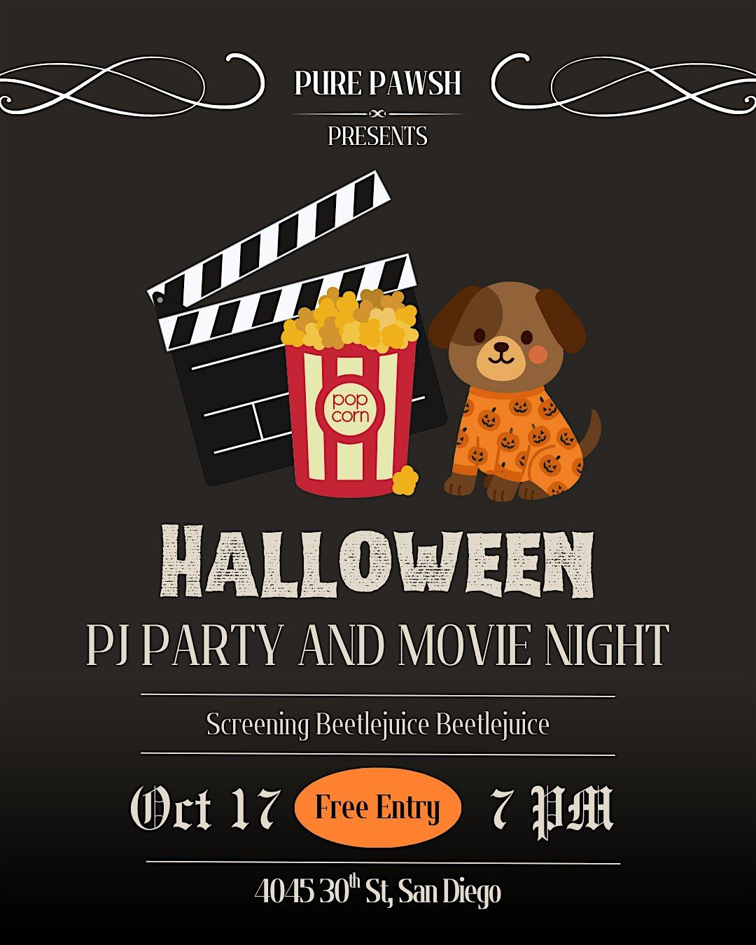 Halloween PJ Party and Movie Night