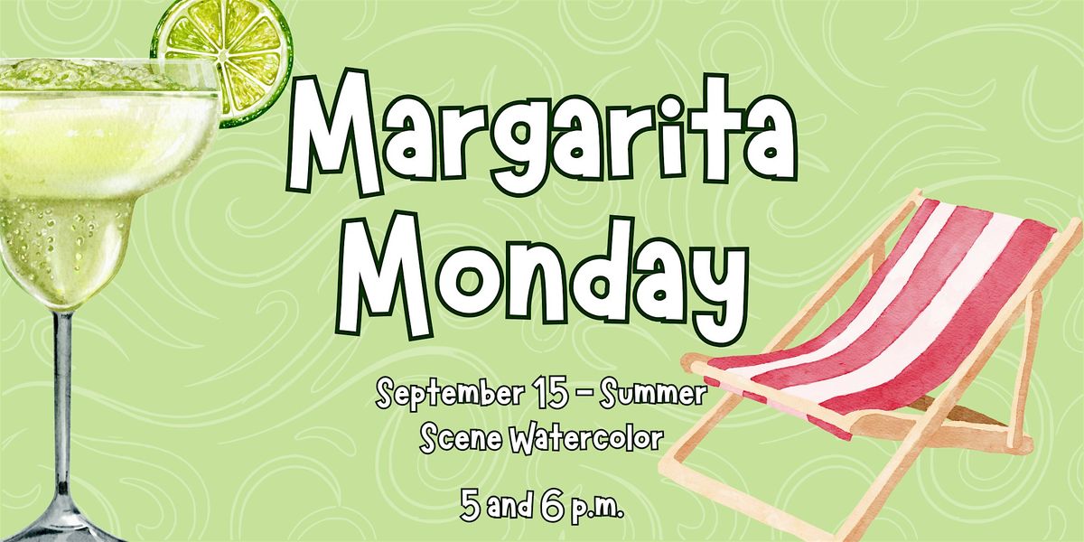 Margarita Monday: Summer Scene Watercolor