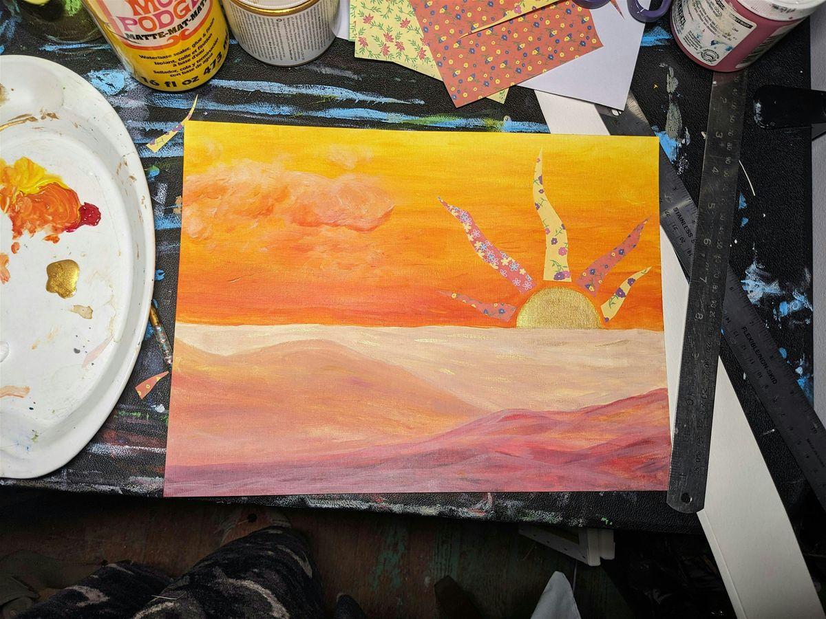 Surreal Landscape Collage at On Paper