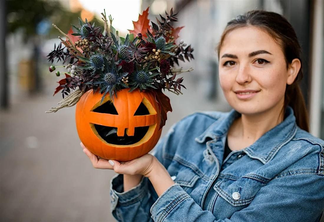 Halloween Pumpkin Flower Arranging Class
