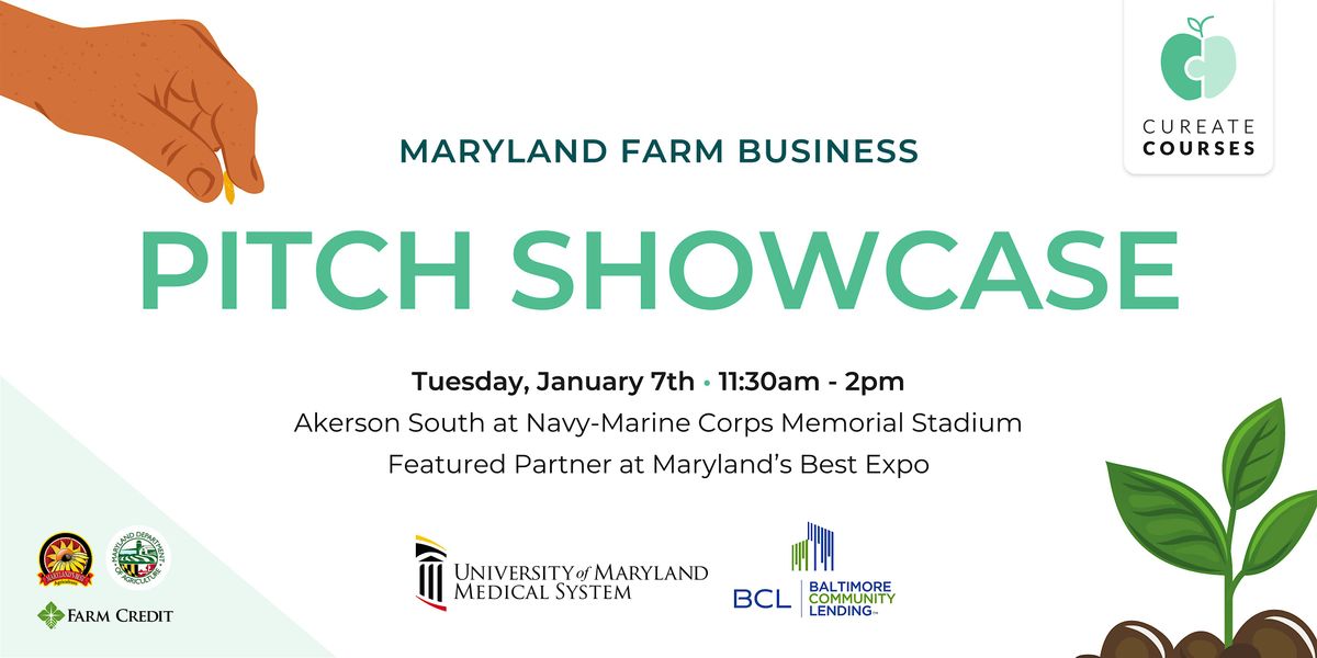 UMMS & BCL Present: Cureate Courses Pitch Showcase at Maryland's Best Expo