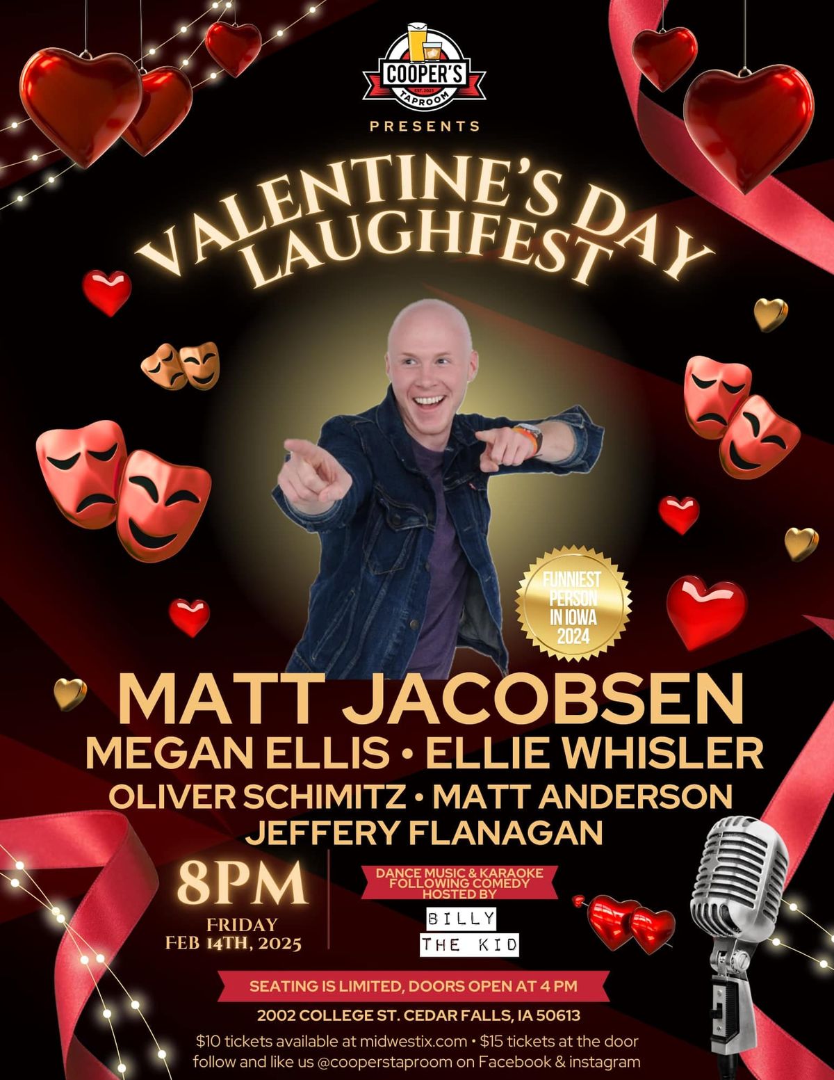 Cooper's Taproom: Valentine's Day Laughfest 