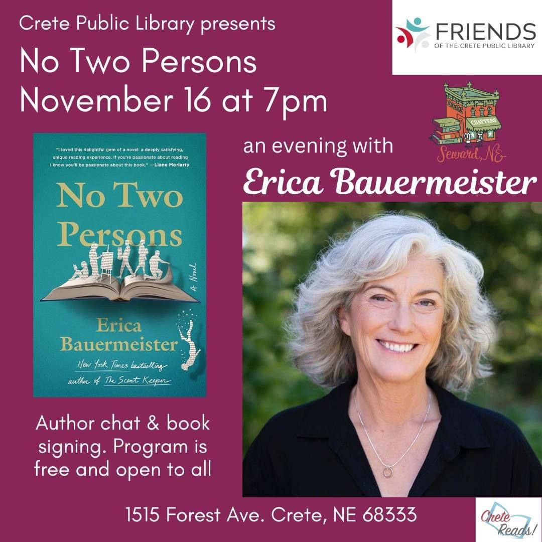 No Two Persons\u2014 An Evening with Erica Bauermeister