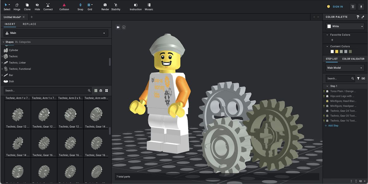 Digital LEGO Design with Bricklinks Studio