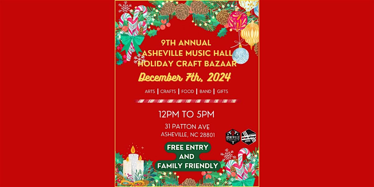 9th Annual Asheville Music Hall Holiday Craft Bazaar