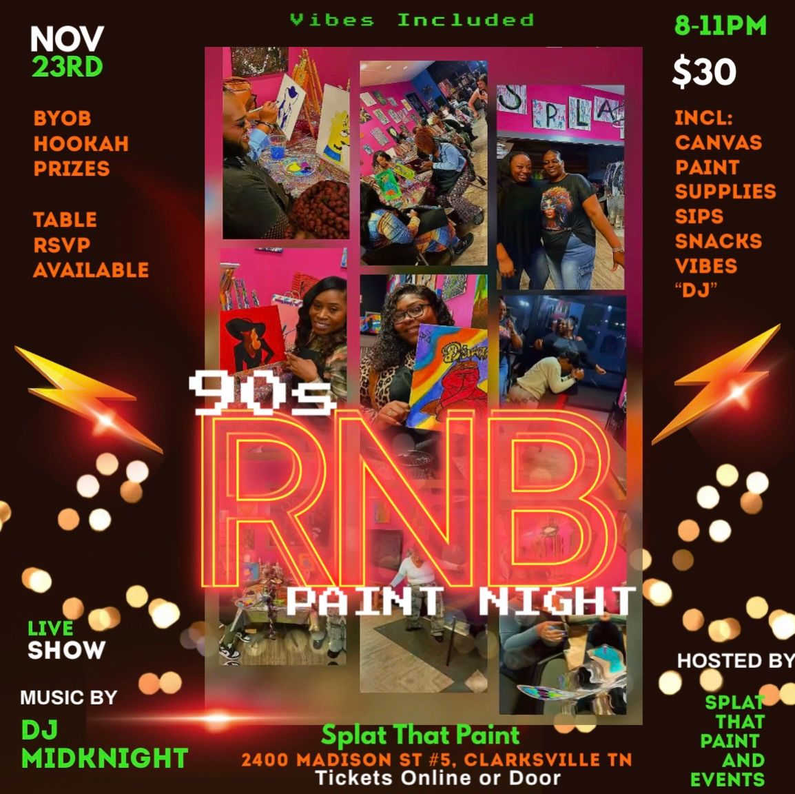 90s RNB Paint Night